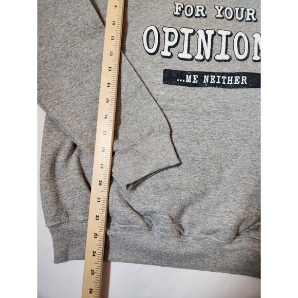 Funny Graphic Hoodie – “Remember When I Asked?” – Men’s Medium, Gray Pullover - Picture 8 of 9